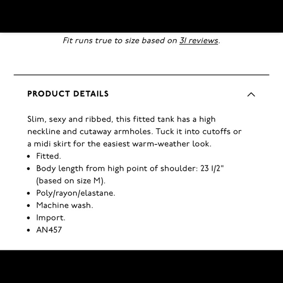 Madewell Ribbed Westville tank top in Sweet Tulip - Picture 4 of 8